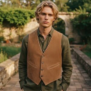 Men's Classic Brown Vest